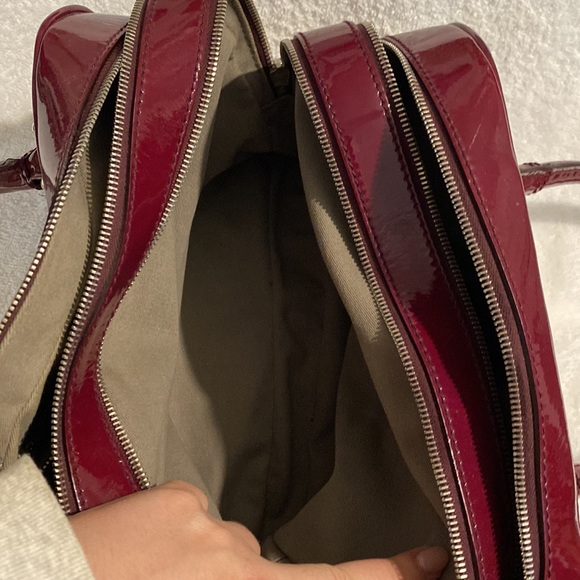 Dolce&gabbana patent leather Lily stripe bag. Cherry color egg yolk stripe. - Picture 11 of 16